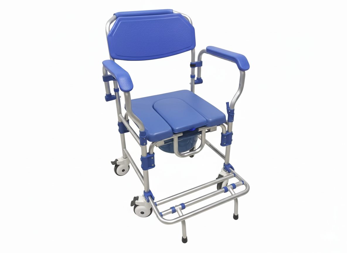 كرسي حمام متحرك صالح للاستحمام