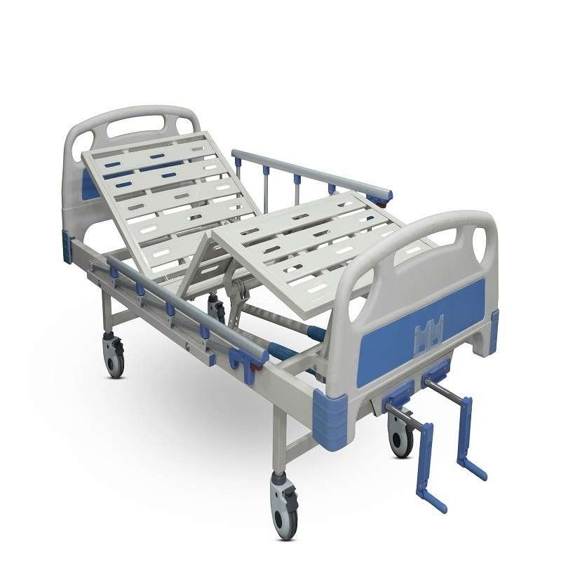 سرير طبي 2 حركة يدوي شاسيه محلي الصنع واكسسوارات مستورده