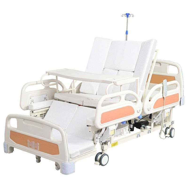 سرير طبي للعناية المنزلية الكهربائي متعدد الوظائف 7 حركات جوانب ABS