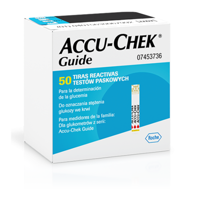 شرائط اختبار سكر الدم ACCU-CHEK Guide (50 شريط)