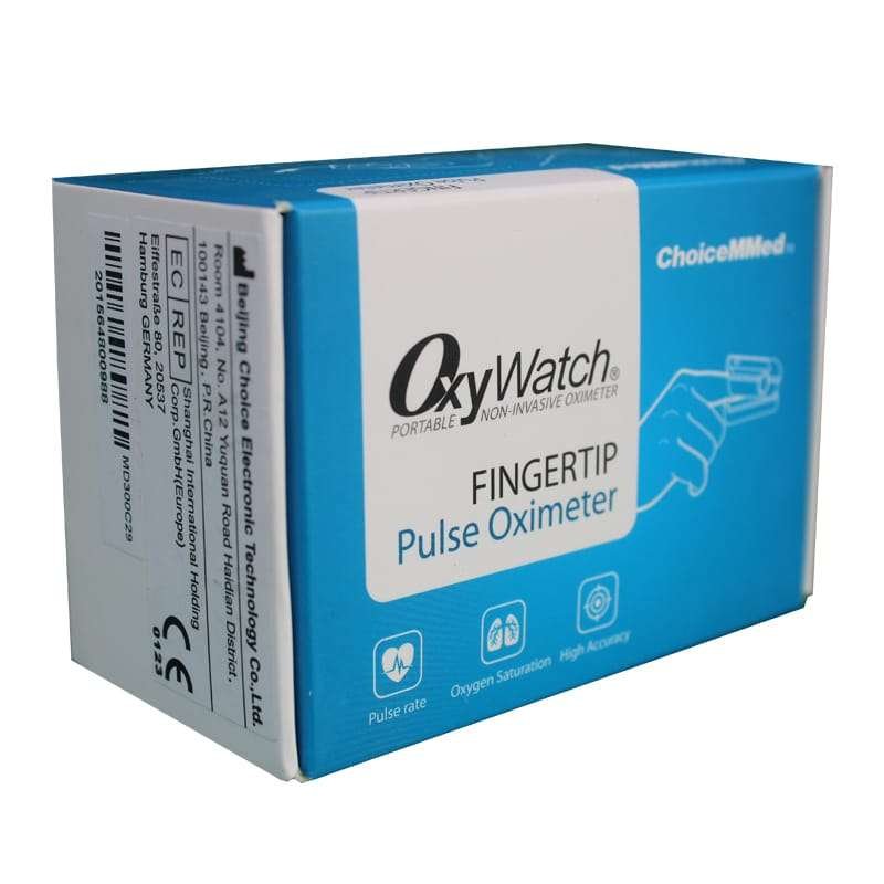 جهاز قياس نسبة الأكسجين بالدم ومعدل ضربات القلب ChoiceMMed Pulse Oximeter